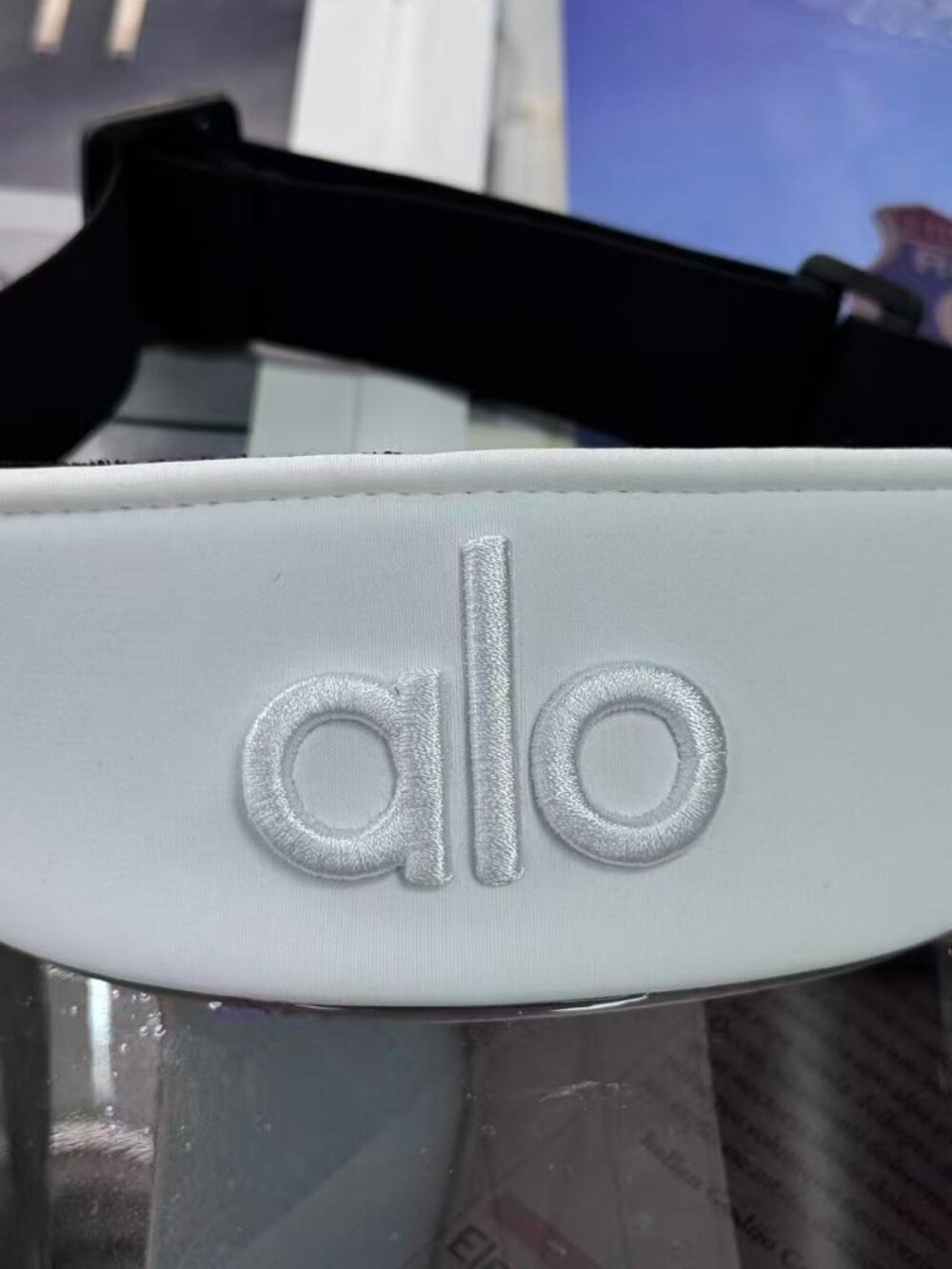 NWT🔅Alo Yoga Airlift Solar Visor WhiteTennis Golf Pickleball Hat🏌️ Adjustable - Picture 5 of 6